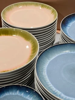 Basic u0026 More 6 stk. ASTA Tallerkener i Rosa m. Løbeglasur (Ø17cm)><noscript><img width=