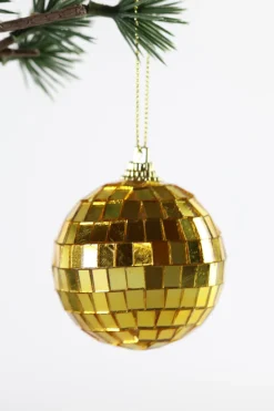 Basic u0026 More 6 stk. Diskokugler til Ophæng Guld (6cm)> Julepynt & Dekoration|Jul