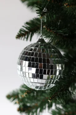 Basic u0026 More 6 stk. Diskokugler til Ophæng Sølv (10cm)> Julepynt & Dekoration|Jul