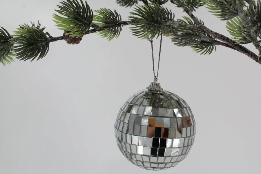 Basic u0026 More 6 stk. Diskokugler til Ophæng Sølv (10cm)> Julepynt & Dekoration|Jul