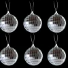 Basic u0026 More 6 stk. Diskokugler til Ophæng i Sølv (6cm)> Julepynt & Dekoration|Jul