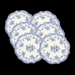 Basic u0026 More 6 stk. Frokosttallerkener DINNA i Blå (Ø19,3x1,7 cm)> Julegaver Til Hende|Frokosttallerkener