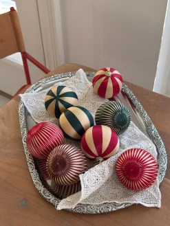 Basic u0026 More 6 stk. Julekugler ERLY i Grøn (Ø8cm)><noscript><img width=