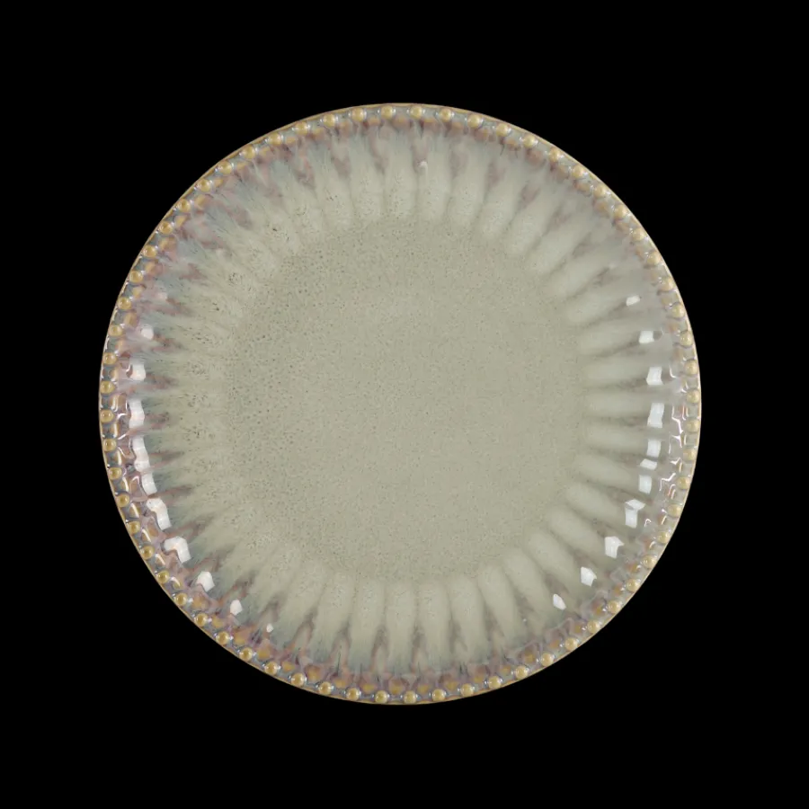 Basic u0026 More 6 stk. Keramik Frokosttallerkener FALLON (Ø22x2,2 cm) Reaktiv Beige> Julegaver Til Hende|Frokosttallerkener