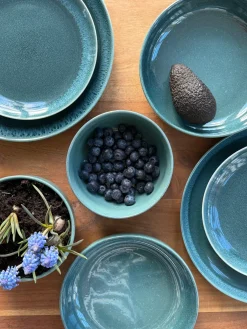 Basic u0026 More 6 stk. Keramik Middagstallerken ANDREA i Grøn (Ø27cm)> Julegaver Til Ham|Middagstallerkener