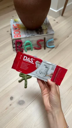 DAS 3 stk. Selvhærdende Ler Hvid 500g> Øvrige Hobbyartikler