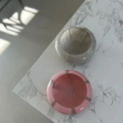 Basic u0026 More ANKE Skål (17,9x7,3cm) Lysegrå m Stribe> Julegaver Til Hende|Skåle & Fade