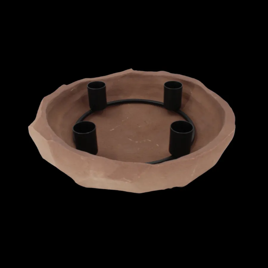 Mette Ditmer Art Piece Nuki Candle Bowl Clay> Julegaver Til Hende|Lysestager & Stearinlys