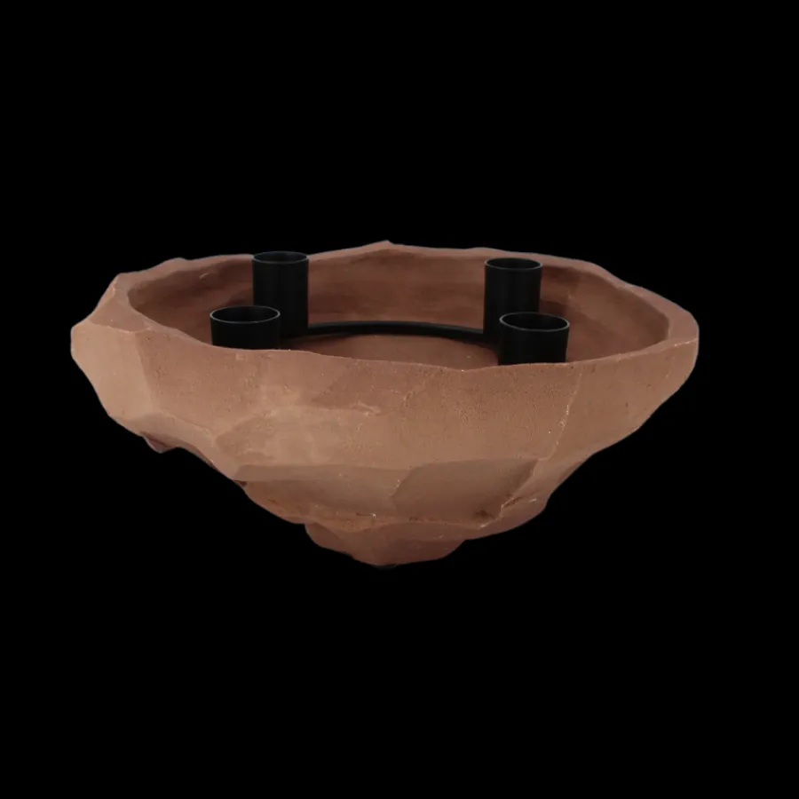 Mette Ditmer Art Piece Nuki Candle Bowl Clay> Julegaver Til Hende|Lysestager & Stearinlys