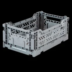 Aykasa foldekasse, grey - Mini L: 27 x W: 17 x H: 11 cm>Børn Opbevaring|Opbevaring