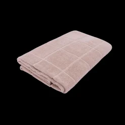 Basic u0026 More Badehåndklæde Ternet Jacquard DENZEL (70x140cm) Beige><noscript><img width=