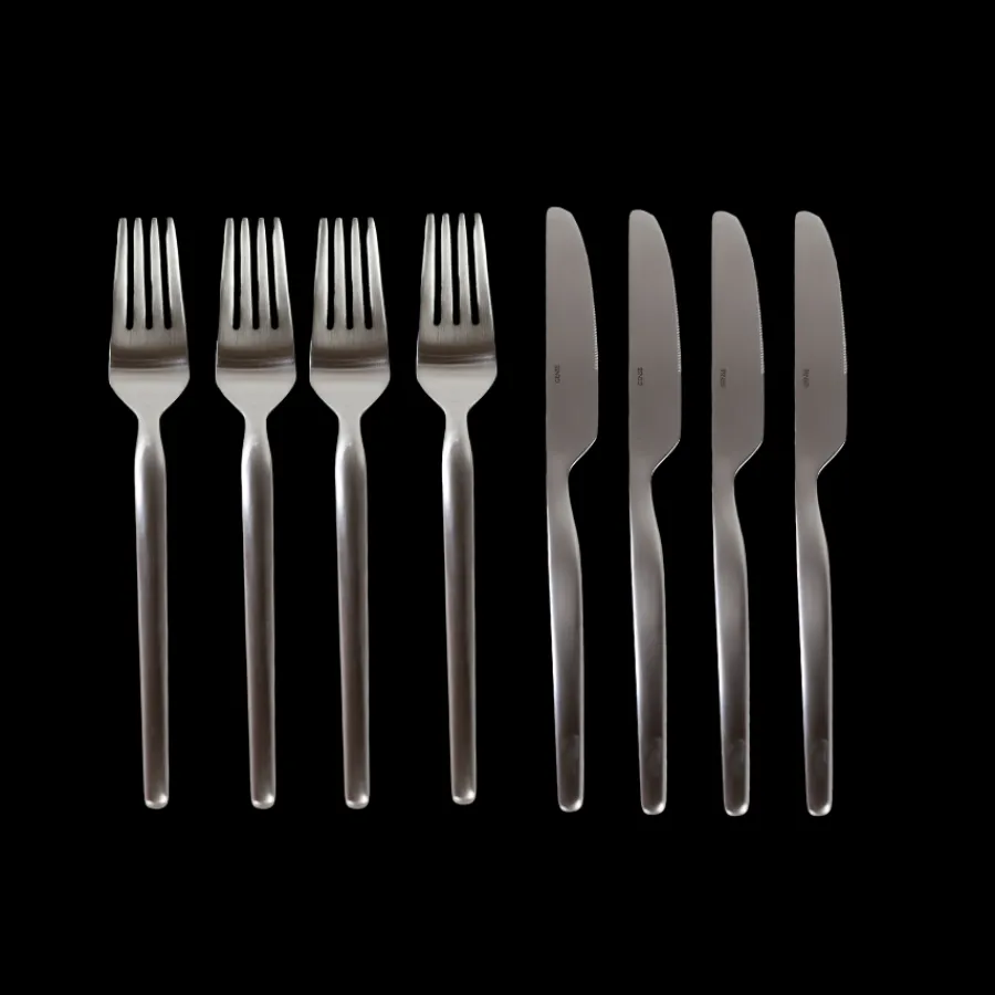 Basic u0026 More Bestiksæt Dorotea Night 8 dele Mat Stål> Julegaver Til Hende|Julegaver Til Ham
