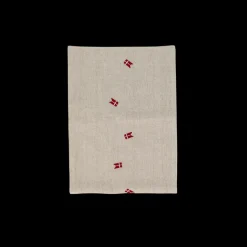 Basic u0026 More Bordløber m. Broderet Dansk Flag (30x180cm) Hørfarve> Julegaver Til Hende|Julegaver Til Ham
