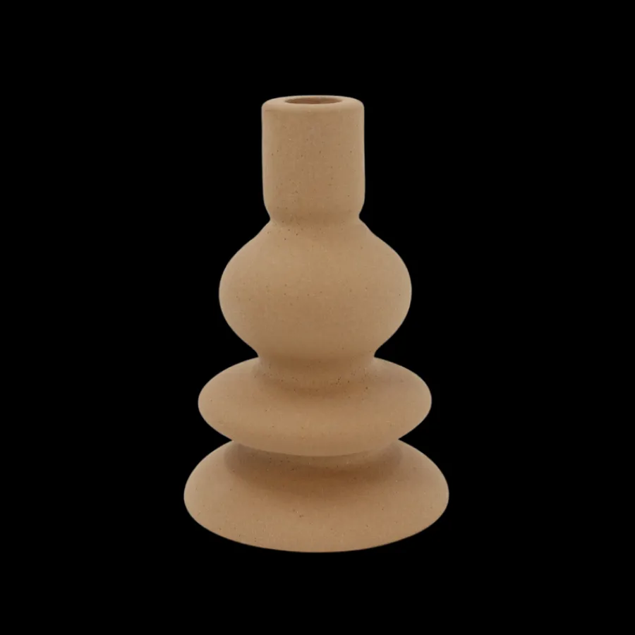 Basic u0026 More COSTI Lysestage (10,7x10,7x16cm) Brun> Julegaver Til Hende|Lysestager & Stearinlys