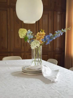 Basic u0026 More Dug i Jacquard METTE (140x320cm) Hvid> Julegaver Til Hende|Duge