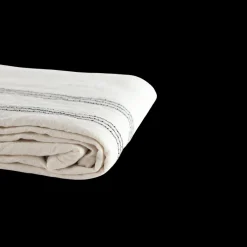 Basic u0026 More Dug (140x220cm). Beige m. Brun Stribe><noscript><img width=