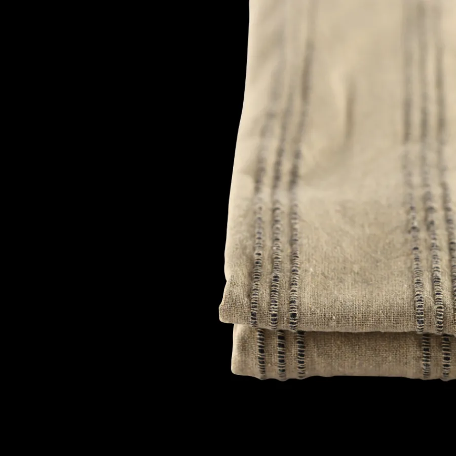 Basic u0026 More Dug (140x270cm). Biscuit m. Brun Stribe> Duge