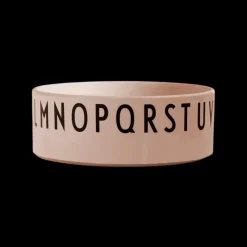 Design Letters Eat & Learn Rund Skål. Nude>Børn Dybe Tallerkener|Spisetid