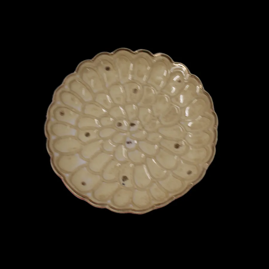 Basic u0026 More EDA Lille Porcelænsfad (10x10x1,7cm) Sand/Pink> Julegaver Til Hende|Dekoration