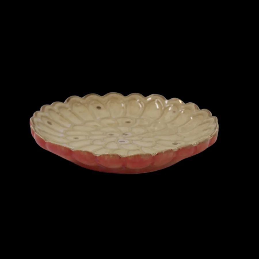 Basic u0026 More EDA Lille Porcelænsfad (10x10x1,7cm) Sand/Pink> Julegaver Til Hende|Dekoration