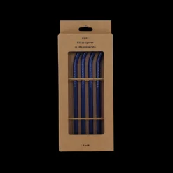 Basic u0026 More ELFI Glassugerør med Rensebørste (4stk) Blå> Julegaver Til Hende|Julegaver Til Ham