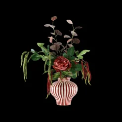 Basic u0026 More Evighedsbuket Efterårsglød m. Pæon og Røde Detaljer> Julegaver Til Hende|Blomster