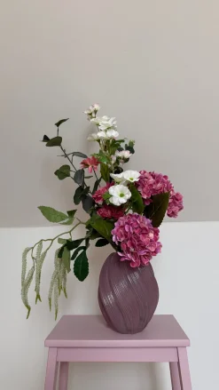 Basic u0026 More Evighedsbuket Lyserød Hortensia m. Flerfarvede Blomster> Julegaver Til Hende|Blomster