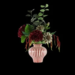 Basic u0026 More Evighedsbuket Rød Harmoni m. Hortensia og Dahlia> Julegaver Til Hende|Blomster