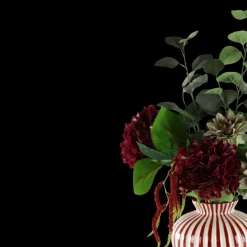 Basic u0026 More Evighedsbuket Rød Harmoni m. Hortensia og Dahlia><noscript><img width=