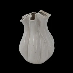 Basic u0026 More FABROA Buet Vase (15x15x21,2cm) Hvid> Julegaver Til Hende|Vaser & Krukker