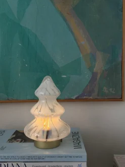 Ukendt Glas Juletræ m. LED (14x21cm)> Julepynt & Dekoration|Jul