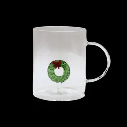 Basic u0026 More Glas med Julekrans Figur (450ml)> Borddækning Til Jul|Jul