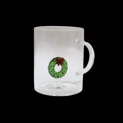 Basic u0026 More Glas med Julekrans Figur (450ml)><noscript><img width=