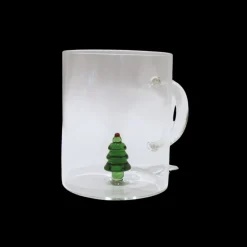 Basic u0026 More Glas med Juletræs Figur (450ml)> Borddækning Til Jul|Jul