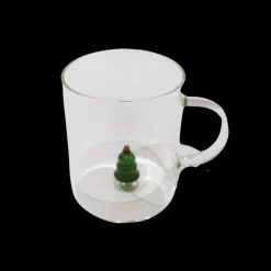 Basic u0026 More Glas med Juletræs Figur (450ml)><noscript><img width=