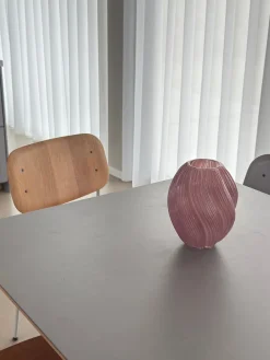 Basic u0026 More Glas Vase ANJA (H 21cm) Lyserød><noscript><img width=