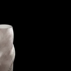 Basic u0026 More Glas Vase ANJO (H 25cm) Grå><noscript><img width=