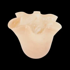 Ukendt Glasvase m/folder, cremefarvet> Julegaver Til Hende|Vaser & Krukker