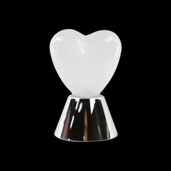 Basic u0026 More Hjerte Lampe Silver>Børn Bordlamper|Lamper