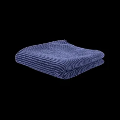 Basic u0026 More Håndklæde m Stribe CAMRON (50x100cm) Blå><noscript><img width=