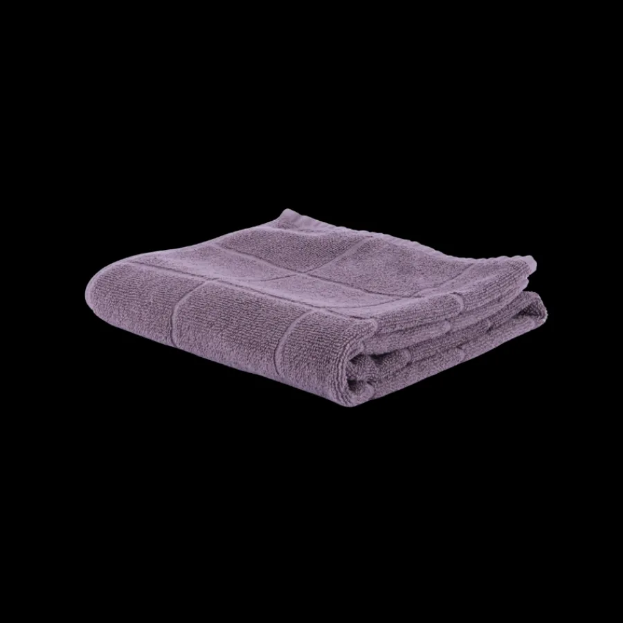 Basic u0026 More Håndklæde Ternet Jacquard DENZEL (50x100cm) Grå> Håndklæder|Håndklæder