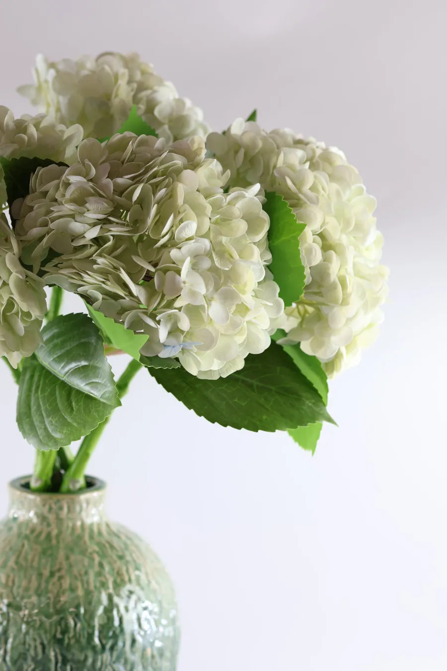 Basic u0026 More Hortensia Blomst (H55cm) Hvid> Blomster
