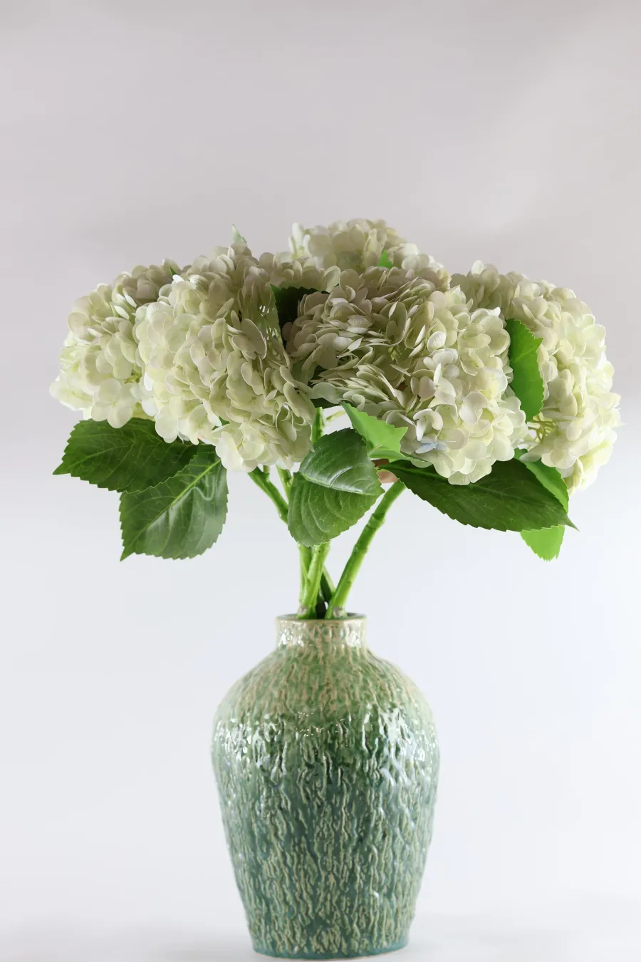 Basic u0026 More Hortensia Blomst (H55cm) Hvid> Blomster