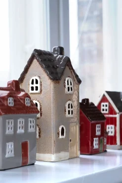 Det Gamle Apotek House for T-light, (H17xW8xD7cm) Beige><noscript><img width=