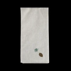 Basic u0026 More Jule Viskestykke m Grankogle Broderi (50x70cm)> Viskestykker|Jul