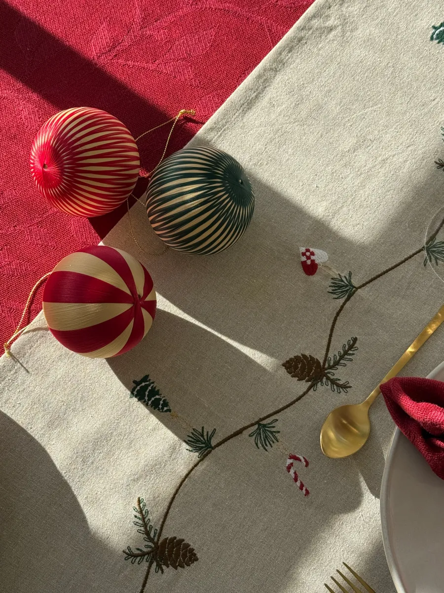 Basic u0026 More Julebordløber m Broderi (30x180cm)> Borddækning Til Jul|Duge
