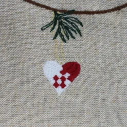 Basic u0026 More Juledug m Broderi (140x320cm)><noscript><img width=