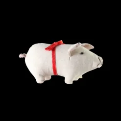 Basic u0026 More Julegris m. Sløjfe Sand (23 x 13 x 12cm)> Julepynt & Dekoration|Jul