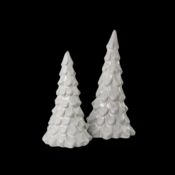 Basic u0026 More Juletræ i Porcelæn METIL Hvid (Ø11x20cm cm)><noscript><img width=