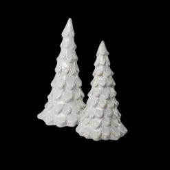 Basic u0026 More Juletræ i Porcelæn METIL Hvid (Ø11x20cm cm)><noscript><img width=